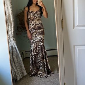Animal print Vintage dress
